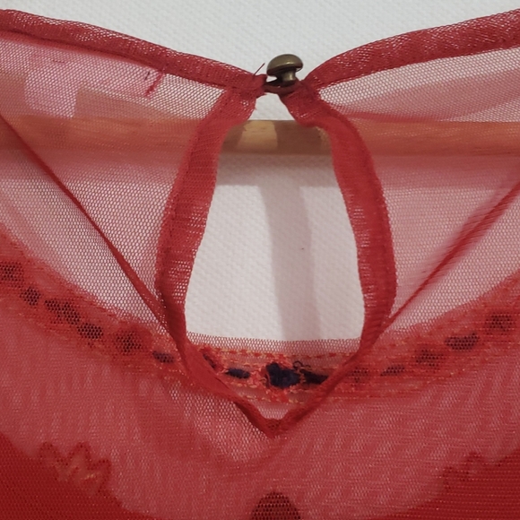 Coco Jaimeson Burnt Orange Sleeveless Top Sz S - Picture 5 of 5